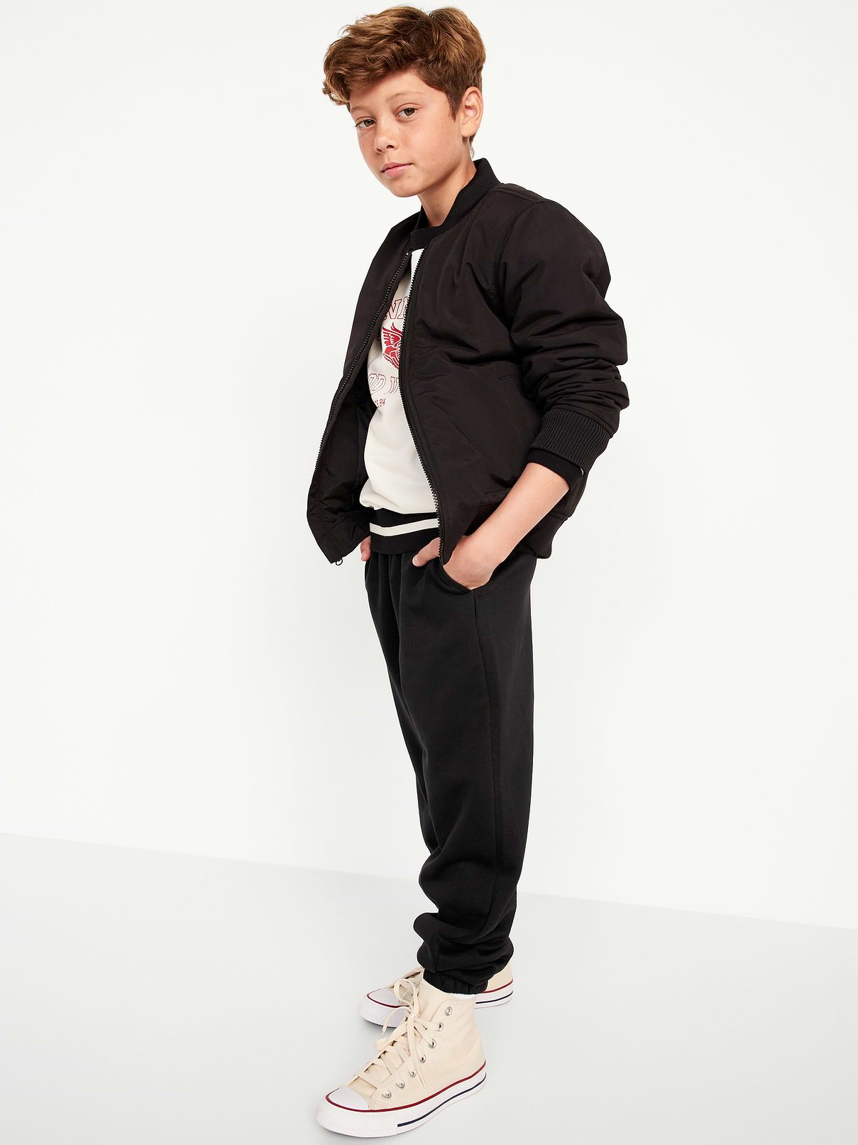 Image number 3 showing, Favorite Fleece Baggy Jogger Sweatpants for Boys