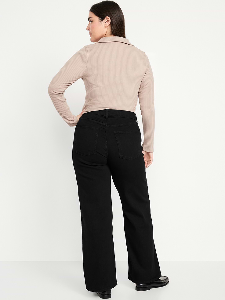 Image number 6 showing, High-Waisted Wow Wide-Leg Jeans