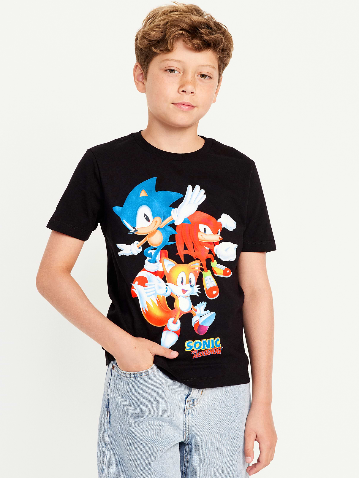 Image number 1 showing, Sonic The Hedgehog™ Gender-Neutral Graphic T-Shirt for Kids