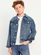 L'image numéro 1 présente Veste de camionneur en denim non extensible pour garçon