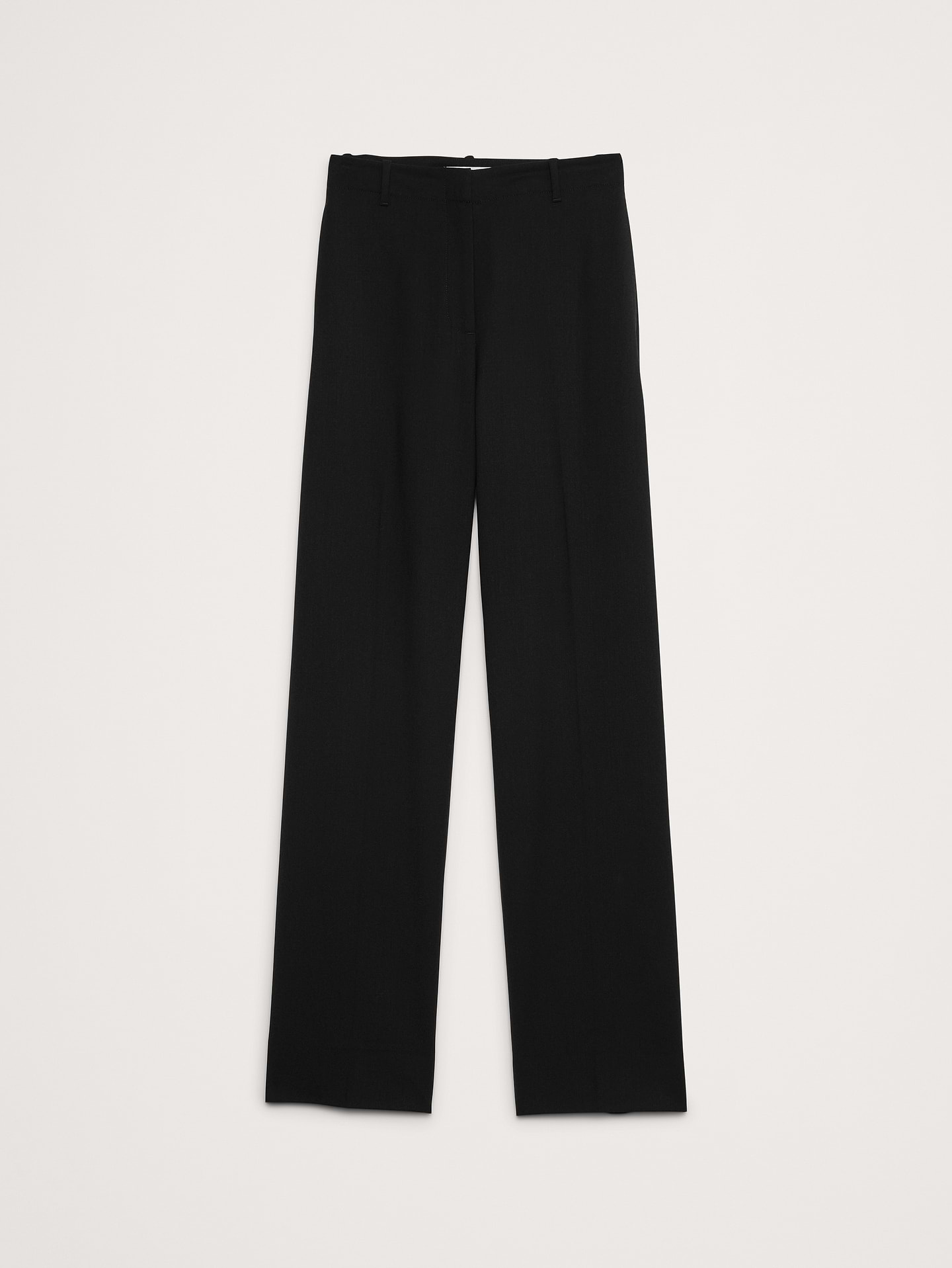 Image number 7 showing, Ultra High-Rise Modern Straight Italian Lightweight Wool Pant