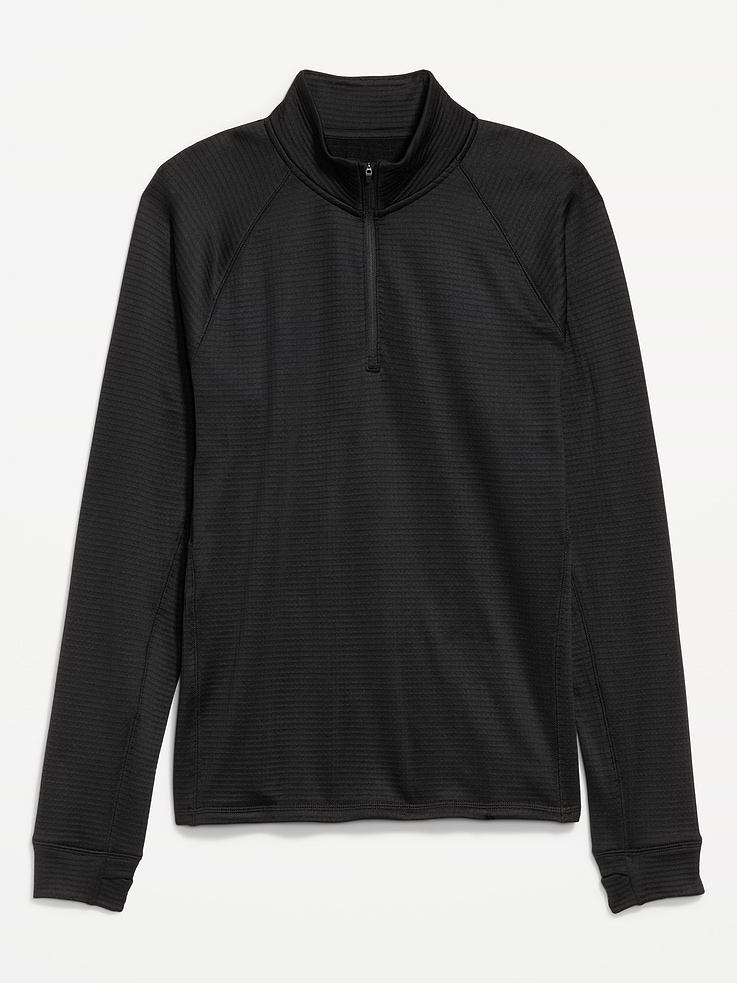 Image 4 of 5, Go-Dry Cool Waffle Quarter Zip