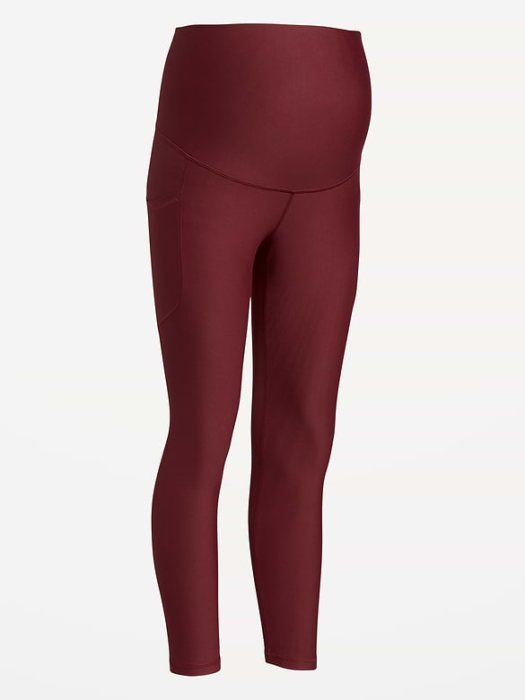 Maternity Full-Panel PowerSoft 7/8 Leggings
