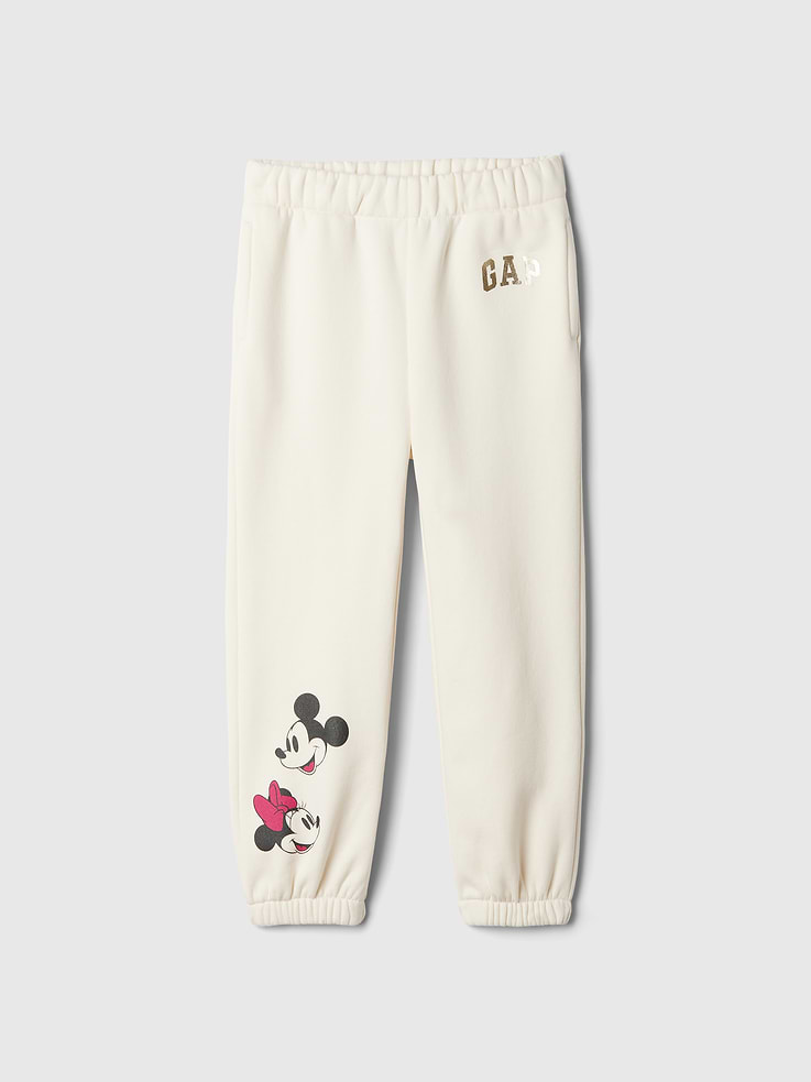 Image number 1 showing, Gap × Disney Baby & Toddler VintageSoft Logo Joggers