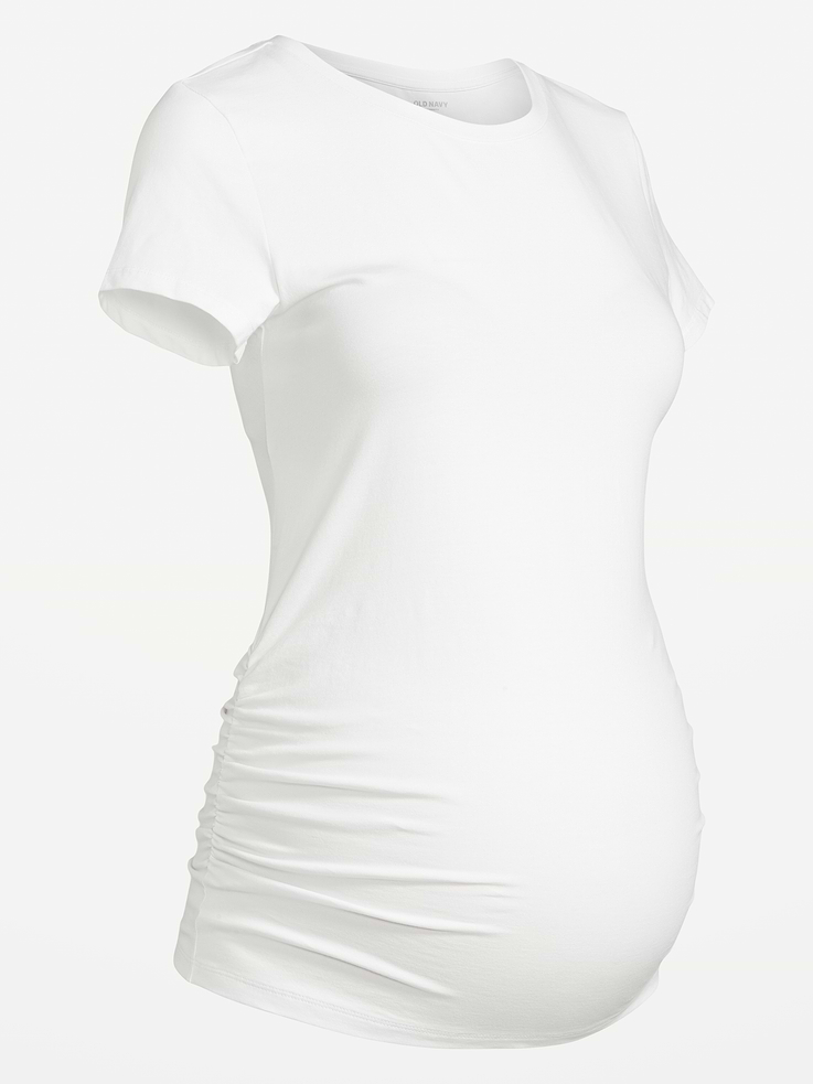 Image number 4 showing, Maternity Crew-Neck T-Shirt