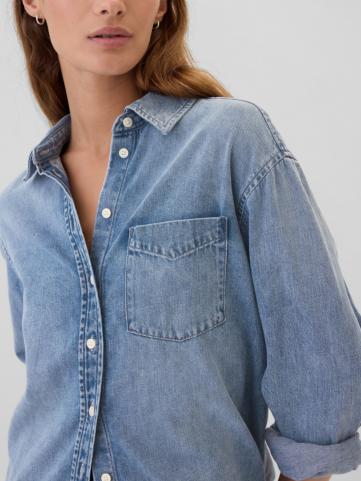 Denim Big Shirt | Gap Factory