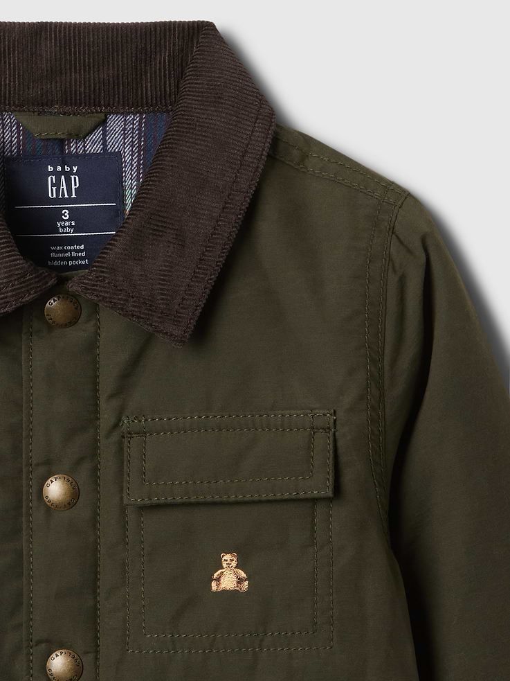 Image 3 de 3, Veste utilitaire en coton ciré pour Bébé et Tout-petit