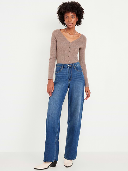 High High-Waisted Wow Wide-Leg Jeans on clearance at Old Navy — 26% off