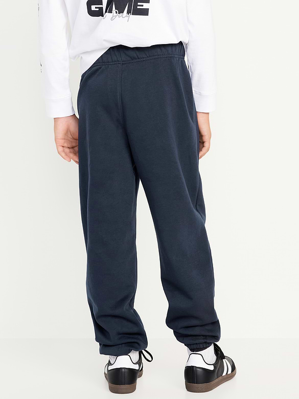 Pantalon de jogging coupe généreuse en coton ouaté pour garçon