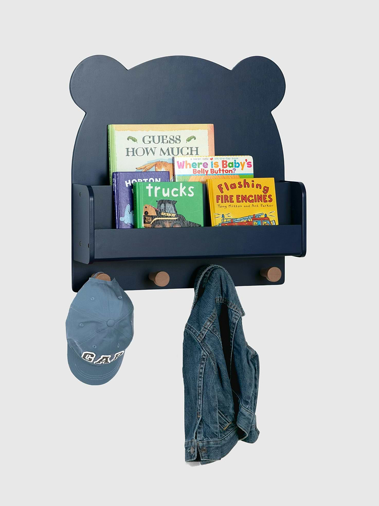 Image number 1 showing, babyGap Brannan Bear Wall Shelf with 4 Hooks