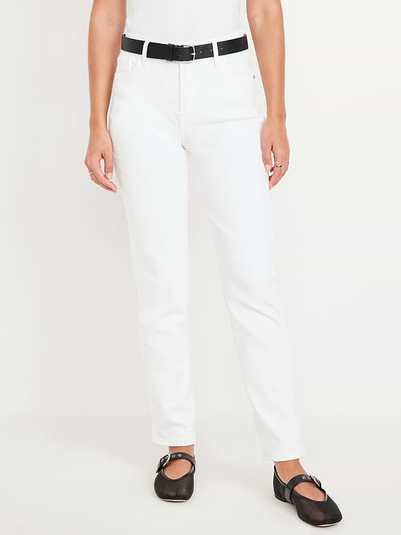 High-Waisted Vintage Slim Jeans