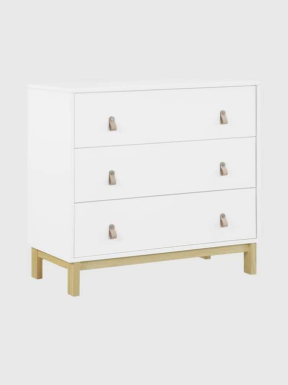 babyGap Legacy 3 Drawer Dresser with Leather Pulls and Interlocking Drawers