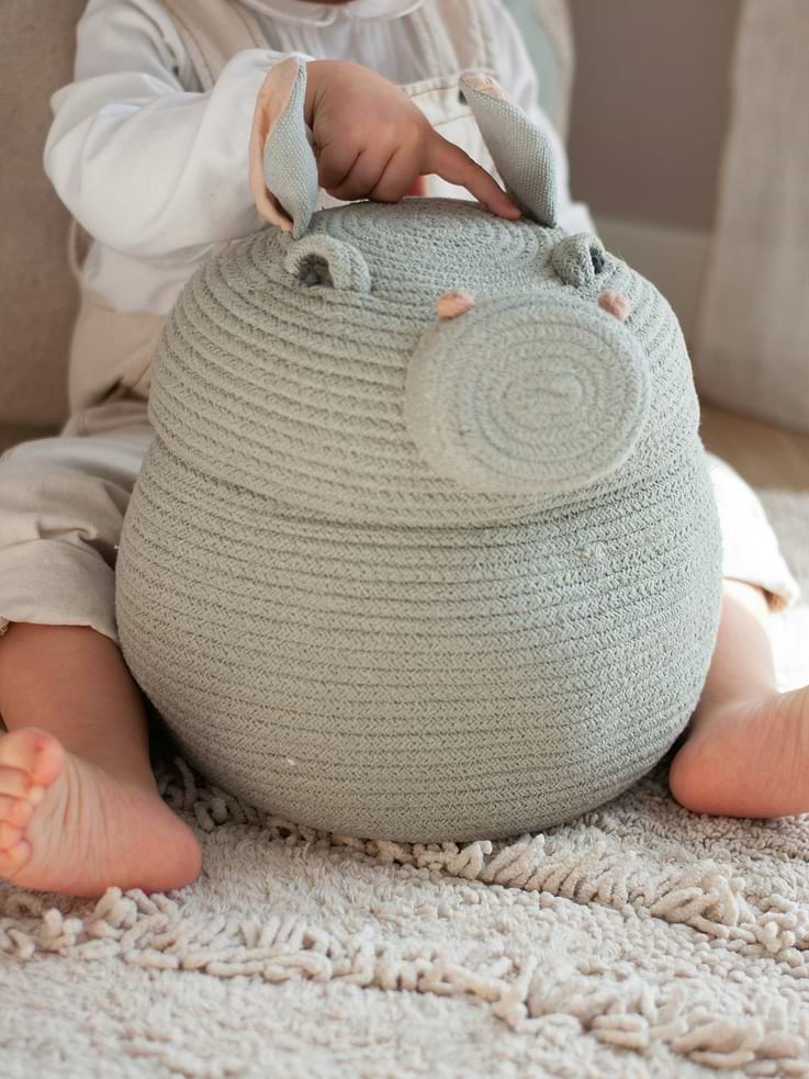 Image number 4 showing, Lorena Canals Storage Basket Henry The Hippo