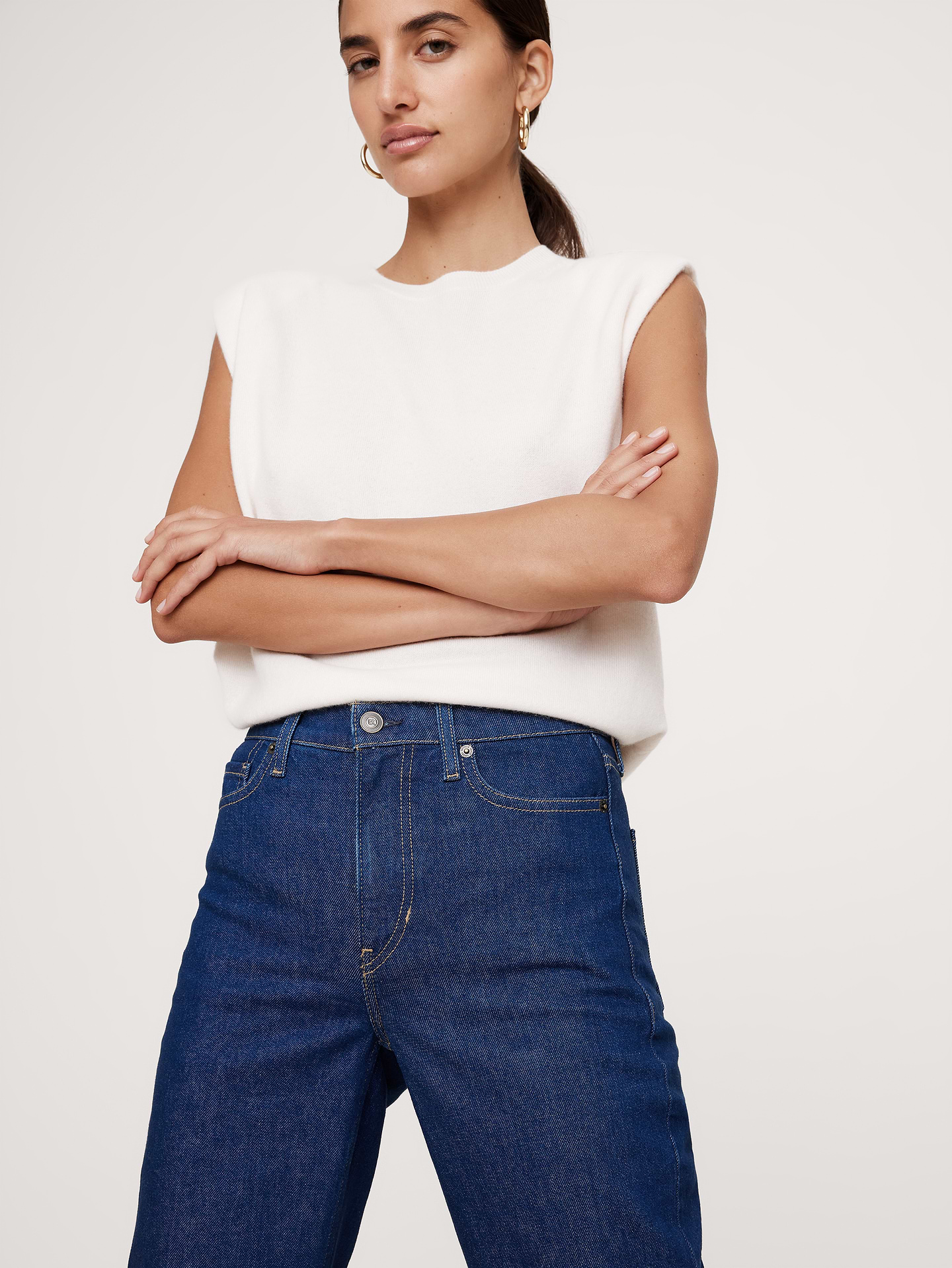 Image number 3 showing, High-Rise Straight Jean