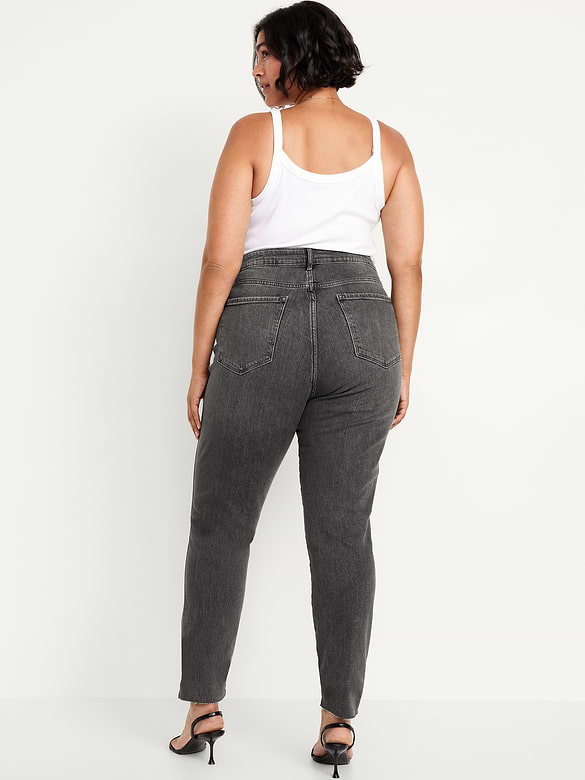 High-Waisted Vintage Slim Jeans