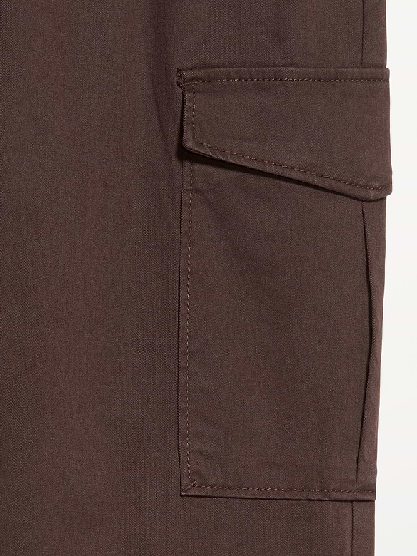 Pantalon cargo ajusté raffiné à coupe droite