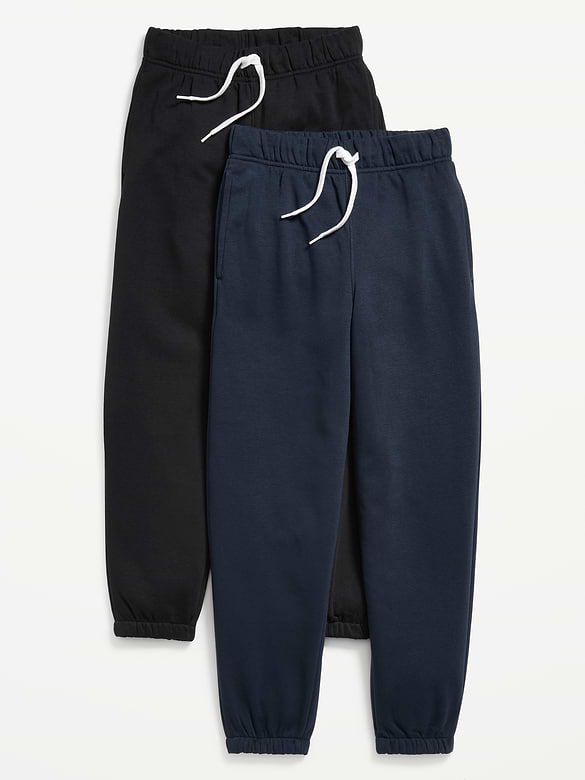 Pantalon de jogging coupe généreuse en coton ouaté pour Garçon (paquet de 2)