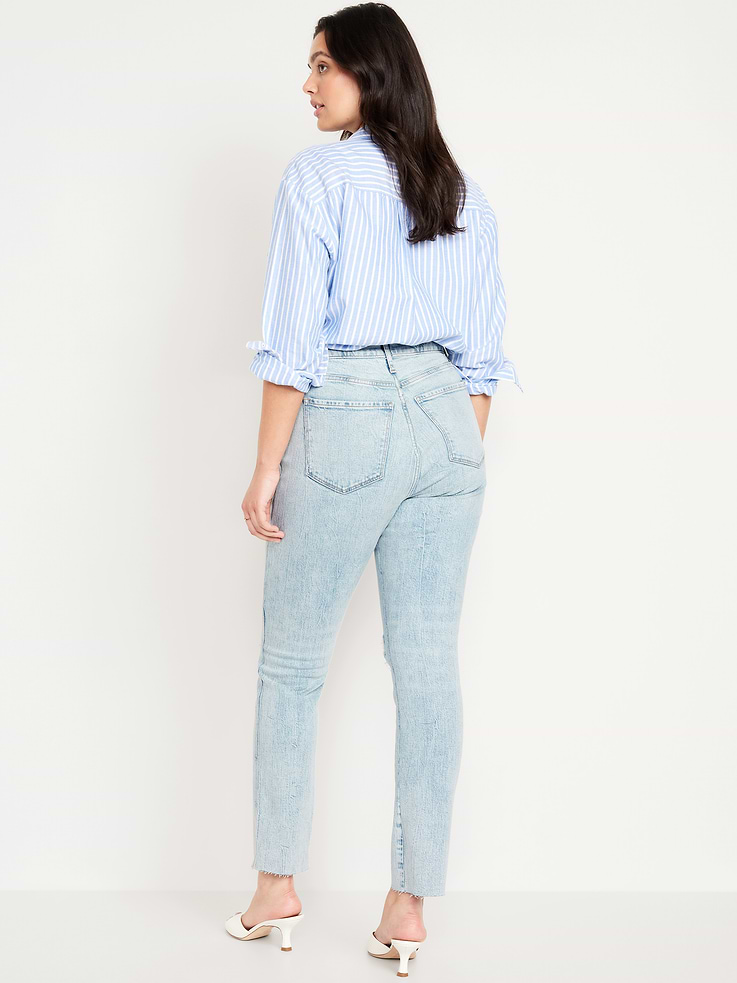 Image number 7 showing, High-Waisted Vintage Slim Jeans