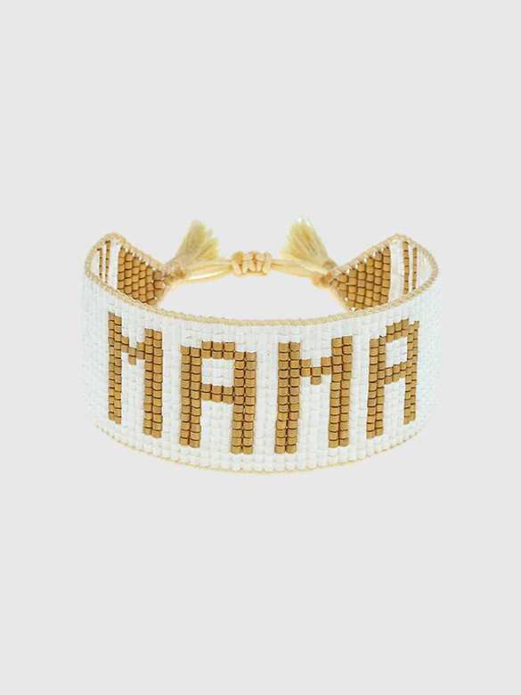 HART White and Gold MAMA Bracelet