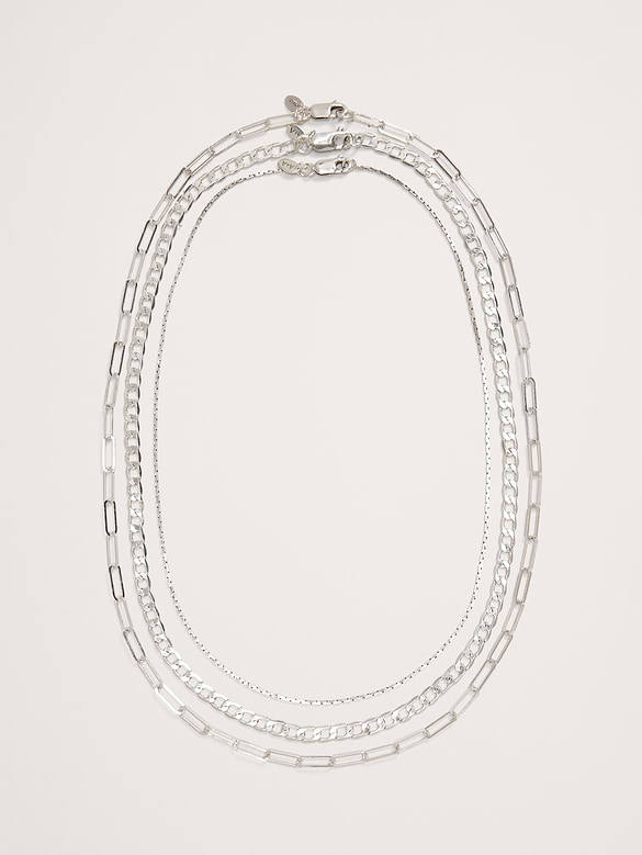 Ravena Delicate Chains Set Of 3 by Aureus + Argent