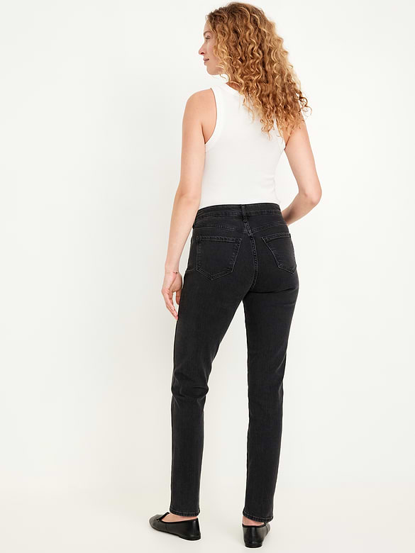 High-Waisted Vintage Slim Jeans