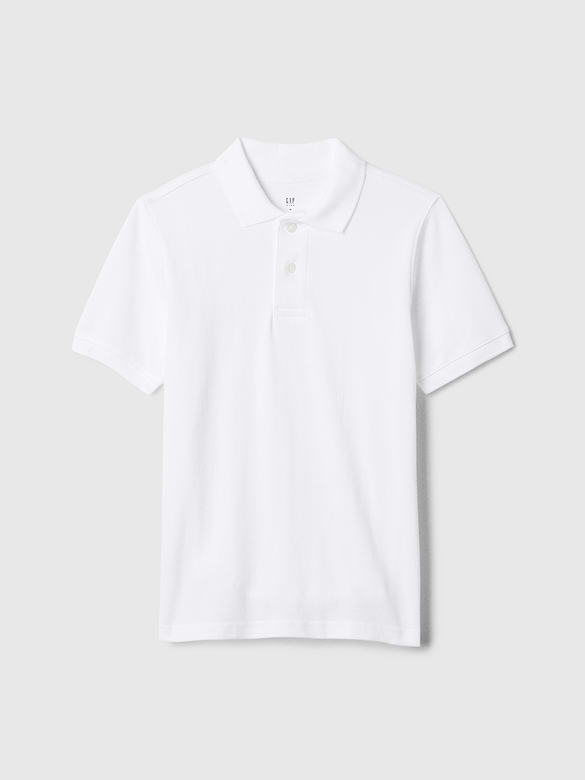 Kids Uniform Pique Polo Shirt