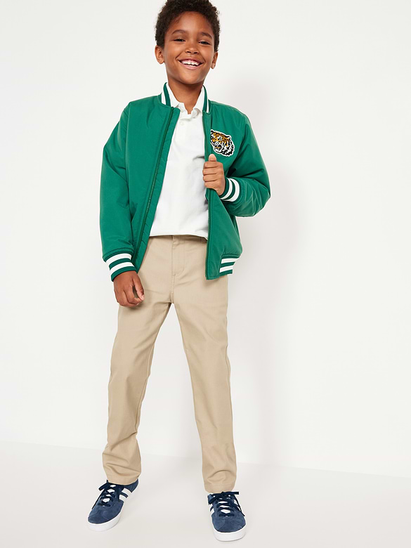Pantalon chino d’uniforme scolaire étroit à extensibilité intégrée pour Garçon