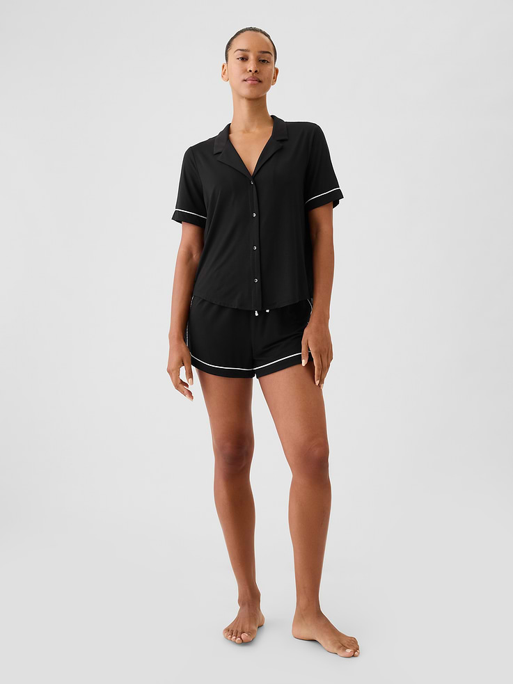 Image 3 de 4, Haut de pyjama en modal