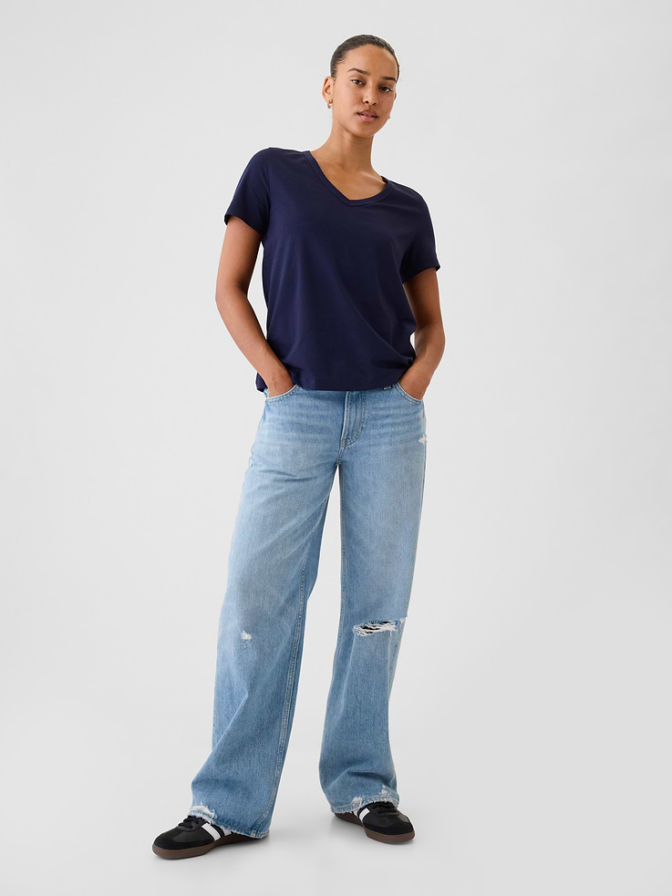 Image number 3 showing, Organic Cotton VintageSoft V-Neck T-Shirt