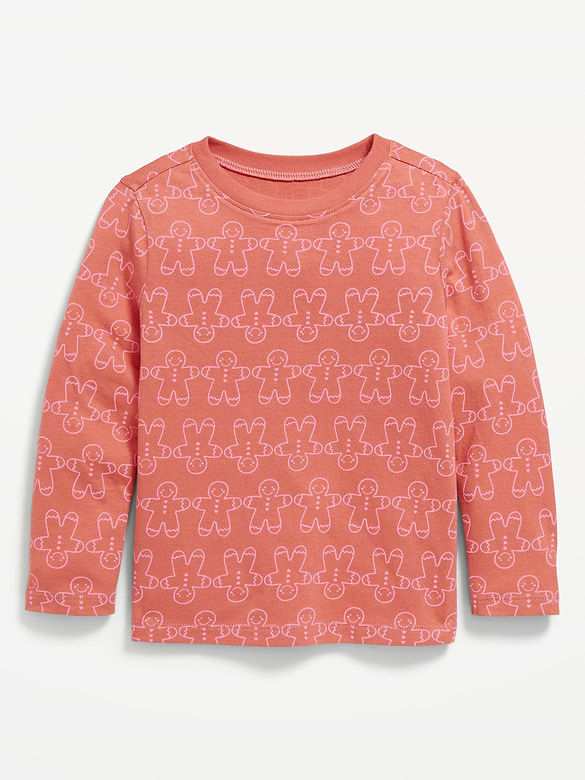 Printed Long-Sleeve T-Shirt for Toddler Girls