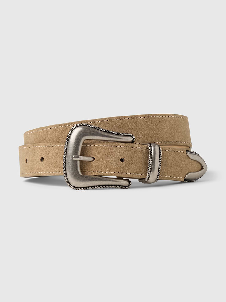 Image number 1 showing, Vegan-Leather Western Belt