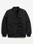 Image number 2 showing, Zip-Front Bomber Jacket for Boys
