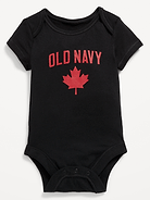 Image number 1 showing, Unisex Short-Sleeve Canada Logo-Graphic Bodysuit for Baby