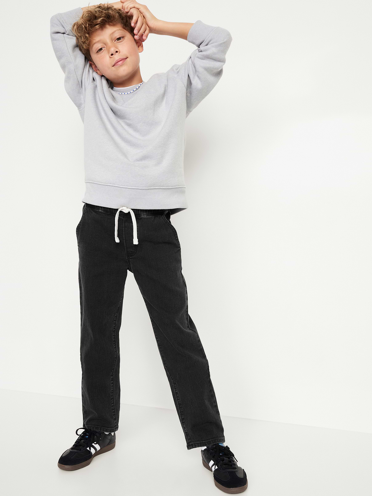 Image number 3 showing, Wow Pull-On Straight Leg Jeans for Boys