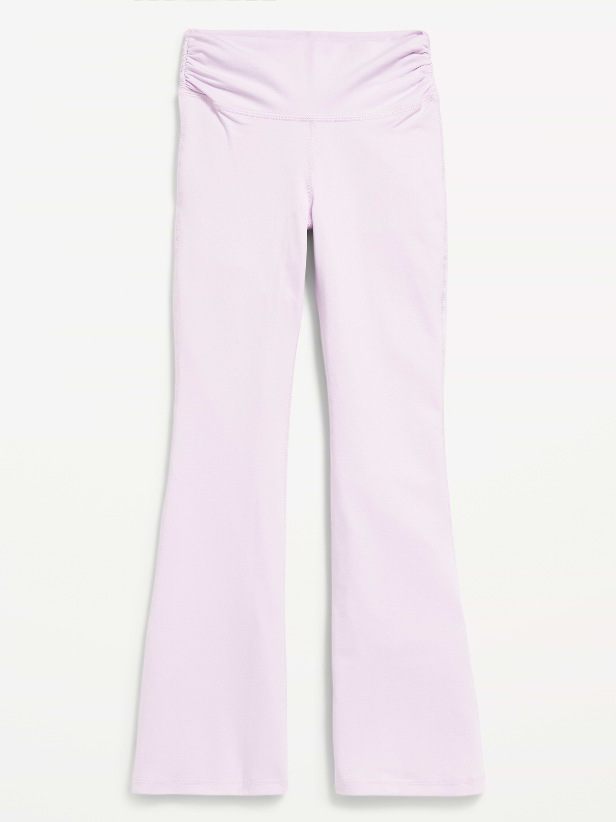 Image number 4 showing, High-Waisted PowerChill Side-Ruched Flared Leggings for Girls