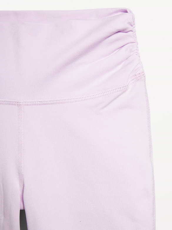 High-Waisted PowerChill Side-Ruched Flared Leggings for Girls