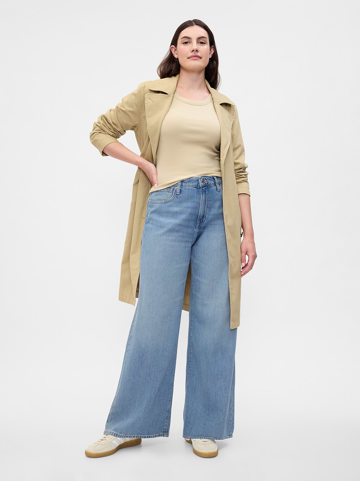 Image number 5 showing, High Rise SuperSoft Wide-Leg Jeans