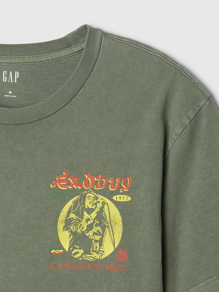 Image 4 de 7, T-shirt à imprimé Bob Marley