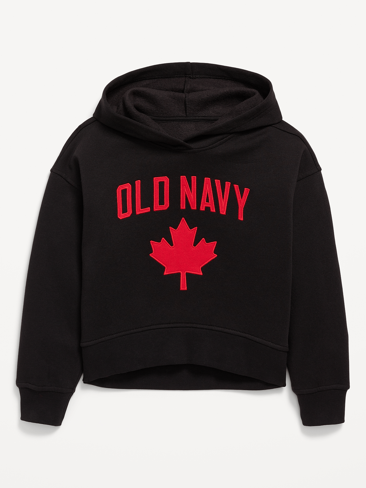 L'image numéro 1 présente Chandail à capuchon vintage surdimensionné à logo Canada imprimé pour Fille
