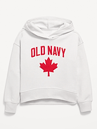 Image number 1 showing, Vintage Oversized Canada Logo-Graphic Hoodie for Girls