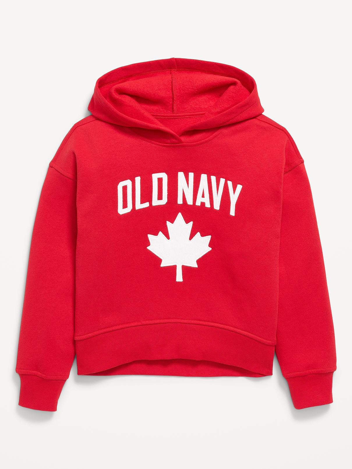 L'image numéro 1 présente Chandail à capuchon vintage surdimensionné à logo Canada imprimé pour Fille
