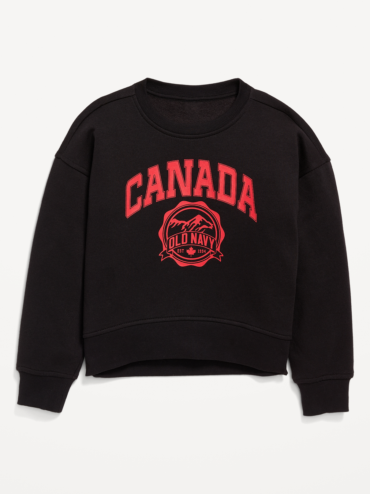 L'image numéro 1 présente Chandail en coton ouaté vintage surdimensionné à logo Canada imprimé pour Fille