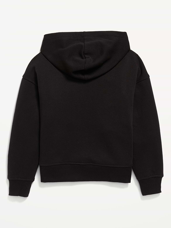 Vintage Oversized Canada Logo-Graphic Hoodie for Girls