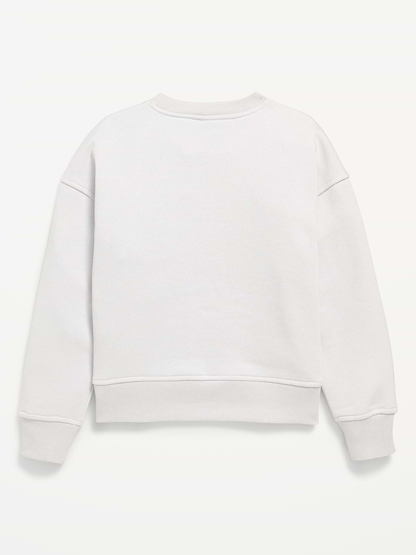 Vintage Oversized Canada Logo-Graphic Sweatshirt for Girls