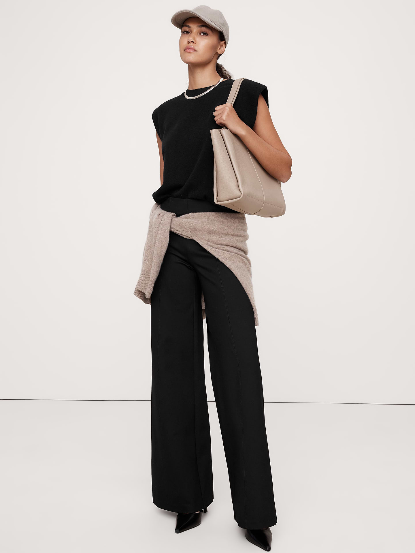 Image number 1 showing, Wide-Leg Everywhere Ponte Pant