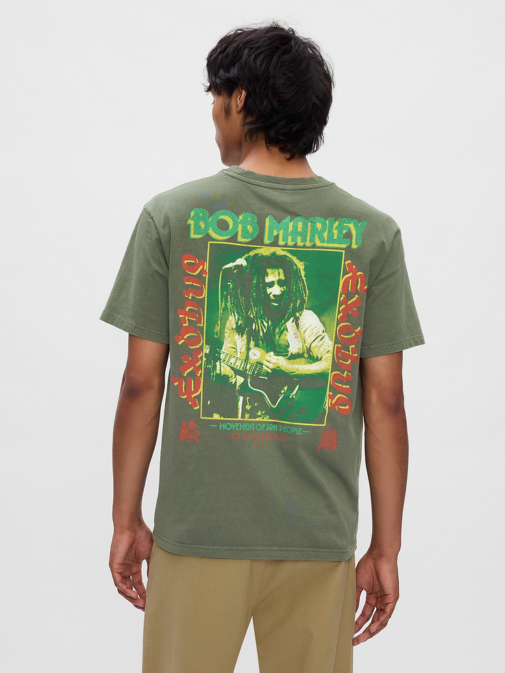 Image 2 de 7, T-shirt à imprimé Bob Marley