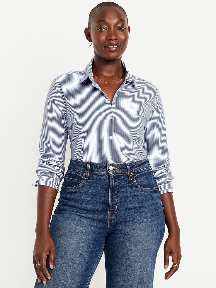 Image number 5 showing, Slim Button-Down Striped Shirt