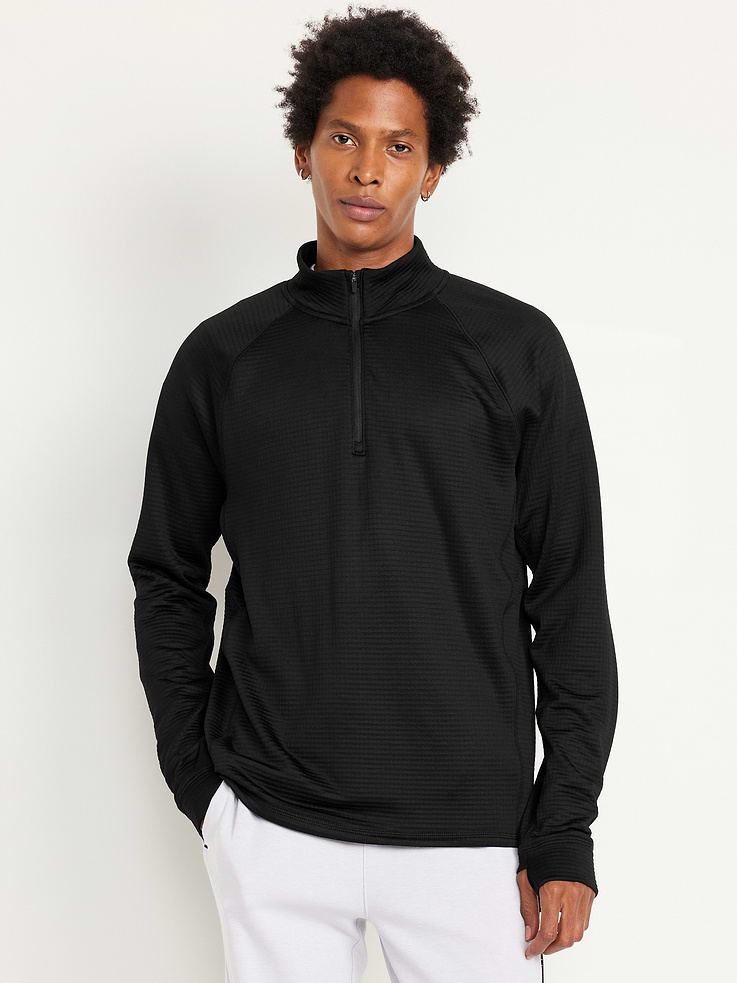 Image 1 of 5, mock neck, raglan sleeves, go-dry cool wicks moisture and keeps you cool, Product #488685