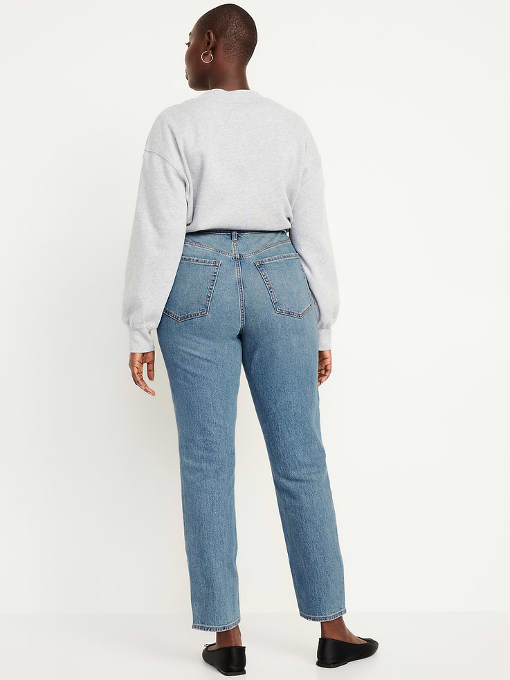 L'image numéro 6 présente Jean OG profilé droit à taille haute longueur cheville