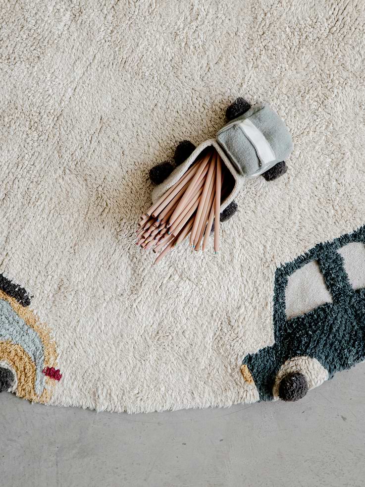 Image number 4 showing, Lorena Canals Washable Medium Wheels Rug